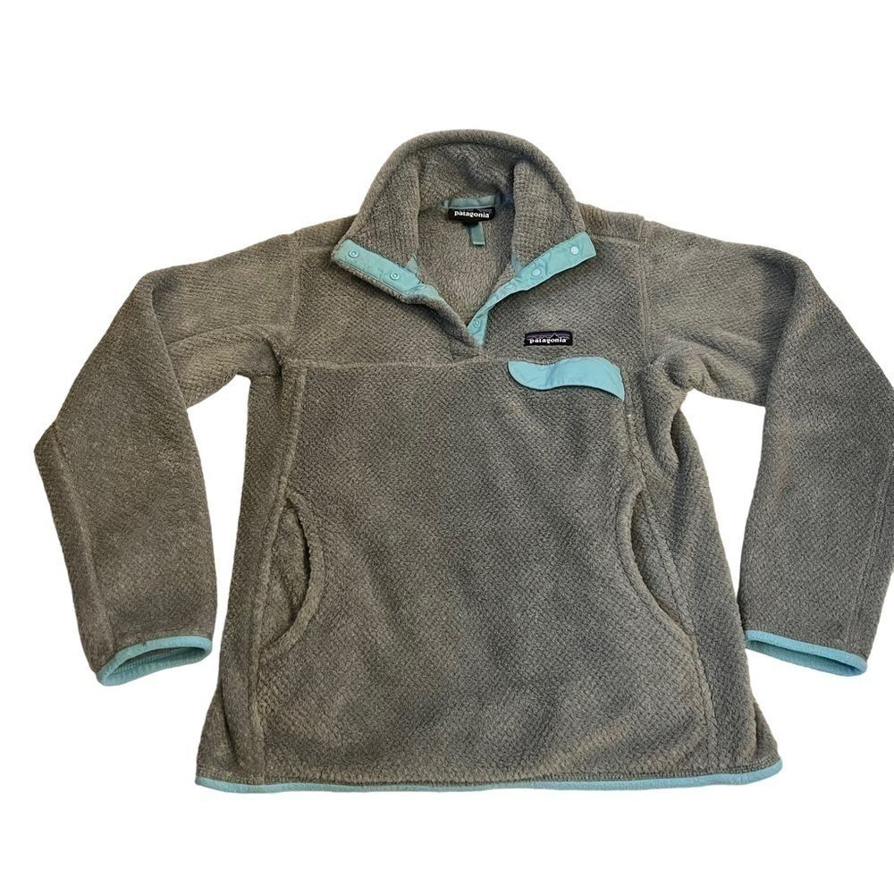 Patagonia Re-Tool Snap T Fleece Pullover Sweatshirt Small Polartec Gray 25442